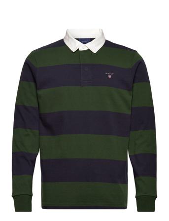 Barstripe Heavy Rugger Polos Long-sleeved Multi/mønstret GANT