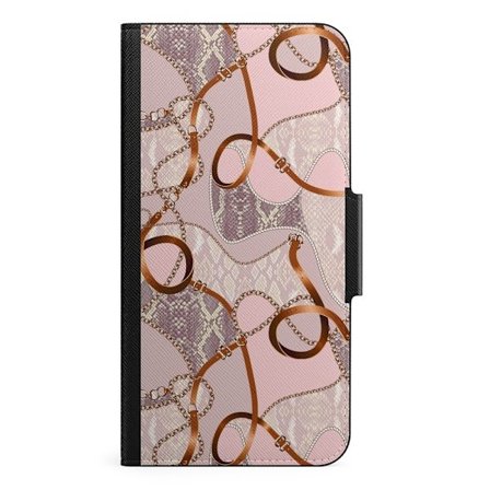 Naive iPhone 13 Mini Plånboksfodral - Chains