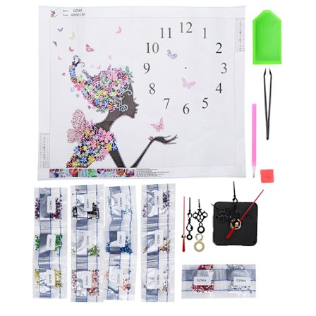 Diamond Painting Kits DIY Rhinestone Maleri Ur Hjem Vægdekoration Tilbehørssæt