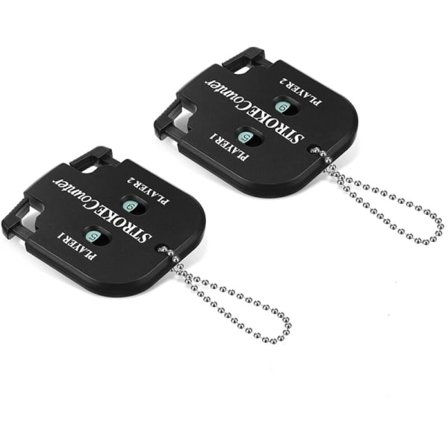 IC Golfslagräknare 2-pack Utomhus Sport Counter Clicker Minigolf Shot Counter Bärbar Shot Counter Golfscore Counter Clicker med kedja