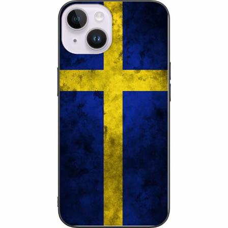 Apple Iphone 14 Svart Skal Sverige Flagga