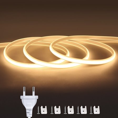 20M 40M 288 LED/M EU 220V CRI RA90 korkean kirkkauden COB LED -valonauha, käytetään ulkopuutarhavalaistukseen ja makuuhuoneen keittiöön Lämmin 