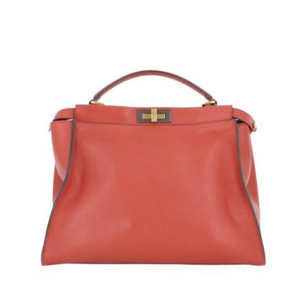 Fendi Vintage, Pre-Owned SAC Pekaboo IN Add Rood, Dames, Maat:ONE Size,leer