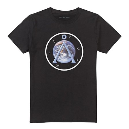 Stargate SG-1 Unisex Vuxen Earth Emblem T-Shirt XXL Svart