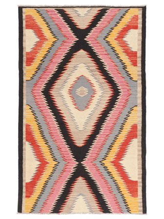 Kilim Modern Rug Modern Red/Orange (Wool, Afghanistan)