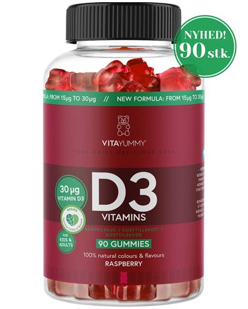 3 for 2 - VitaYummy Vitamin D3 90 stk, Helse & Madvarer, Vitaminer, D-vitamin