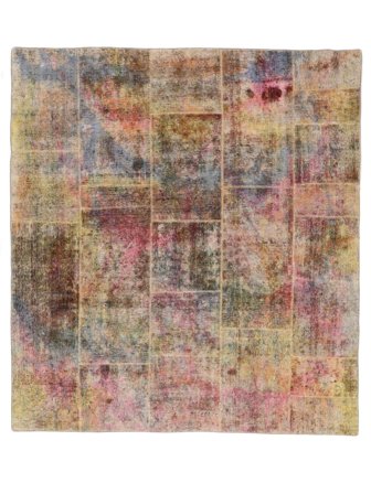 Vintage Patchwork Rug 225X248 Wool