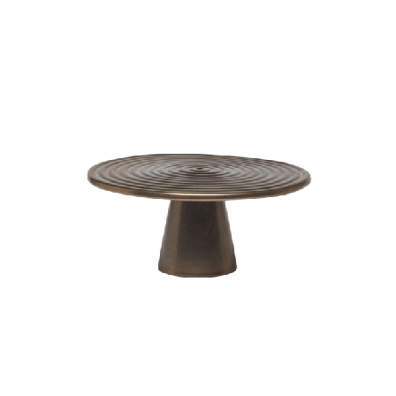 Dutchdeluxes Tårtfat Platium 25ø Serveringstillbehör Unisex Guld M