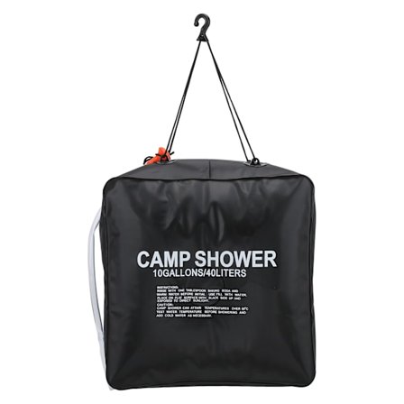 40L Solopvarmet Bærbar Campingbrusepose Udendørs Vandpose Energiopvarmet Brusebad