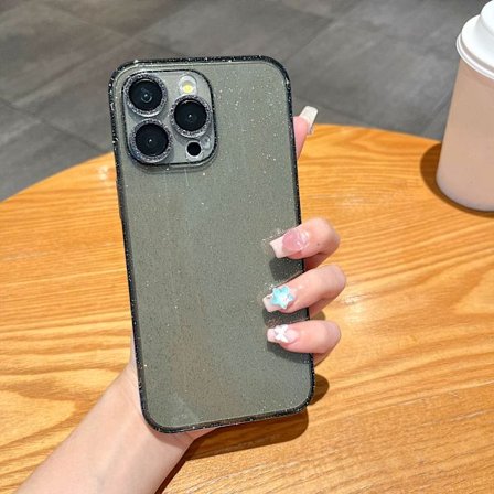 DQ-Camera Full Protect Märkes Telefonskal Kompatibelt med iPhone 15 Transparent Bling Mobiltelefonväskor och Skal Kompatibelt med iPhone 11 12 13 14
