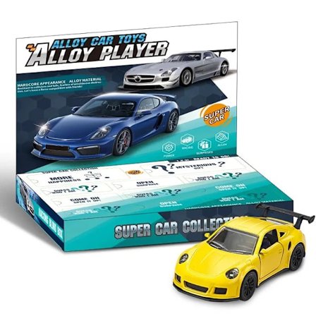 Jul bilmodell nedgångskalender, billeksaker med backup-funktion och aktivitetsdörr, den bästa julgåvan