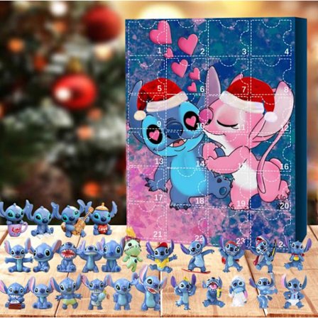 Stitch-figurer julekalender barn 24 dager nedtelling