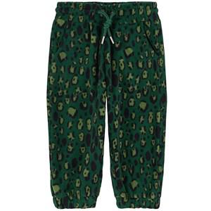 Mini Rodini Green Leopard Fleece Pants 104/110 cm - Fleeces and midlayers - 104/110 cm - Green - Junge
