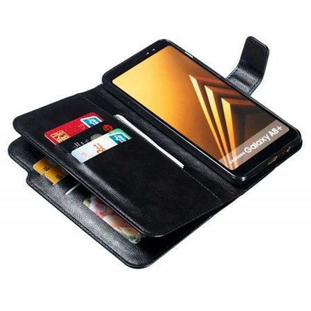 Samsung A8 2018 Käytännöllinen lompakkokotelo 12-taskuisella Array V4:llä