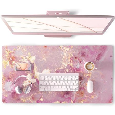 Stor musematte, søt rosa skrivebordsmatte