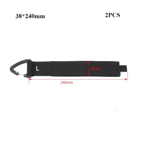 2stk Ryggsekkspenne Midjeveske Feste 38X240MM