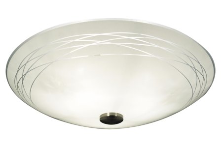 Aneta Lighting GLORIA plafond 42 cm, hvit/stål, Ø42 cm