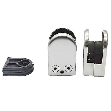 4 st justerbara glasfästen i rostfritt stål för glas (6-8 mm)