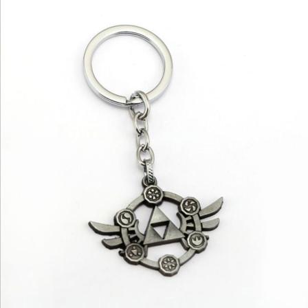 Legend of Zelda Nyckelring Wings Helig Triangle Ancient Silver