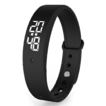 Smart Armbånd Vibrasjonsalarm Klokkestegtelling Oppladbar Armbånd [kk]