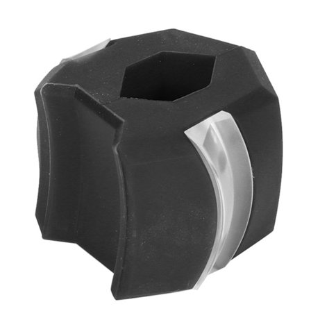 Käklinjetränare Ansiktsbantning Käkmuskelträning Silikon Ansikte Hals Träningsboll L Svart