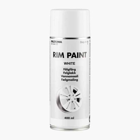 Fälgfärg vit 400 ml - Biltema