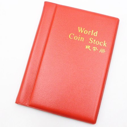 Møntholder Møntalbum RØD