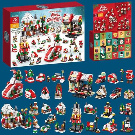 Jul 24 Countdown Toy Små partiklar Byggblock Blind Box Christmas Nutcracker child