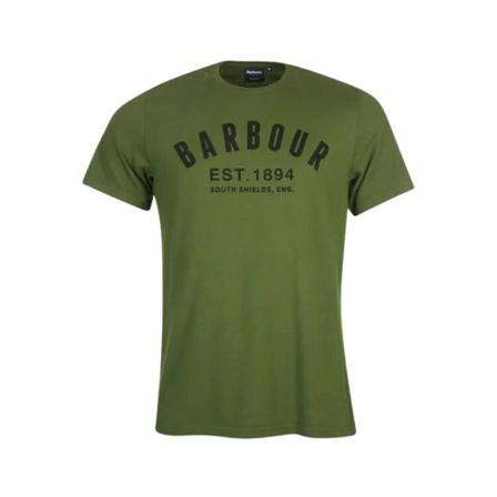 Barbour Logo T-Shirt Grøn, Herre T-shirts