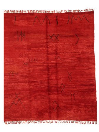 Large Berber Moroccan - Mid Atlas 345X390 Wool, Rug