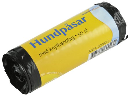 Polynova Nissen 6000013 Hundetaske med bindehåndtag, 50/rulle, Lagre & miljø