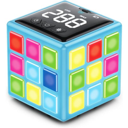 Genopladelig spilkube, 15-i-1 hukommelses- og hastighedsspil til drenge og piger, sjovt håndholdt elektronisk legetøj med scoreskærm – gave