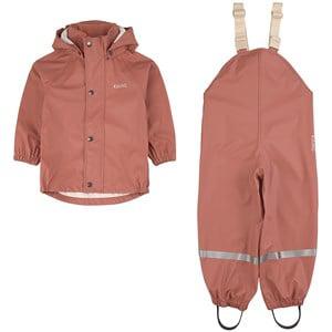 Kuling San Marino Recycled Rain Set Burnt Pink 134/140 cm - Clothing sets - 134/140 cm - Pink