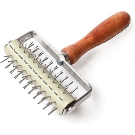 Pizzadej-Docker i Rustfrit Stål, Rustfrit Stål-Nålerulle, Pizza-Puncher, Pizza-Brød-Pin-Puncher, Pizzahjul-sfygv