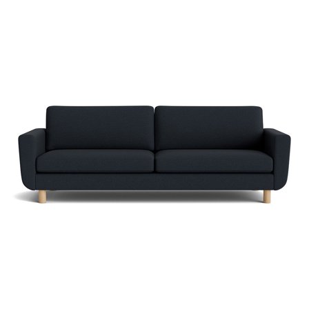 Haven 3 personers sofa - Loop Mørkeblå - 244x86x86 - Sofa, 3 personers sofa