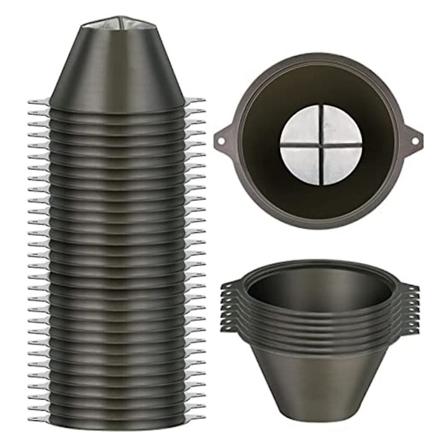 30 stk Malingsfilter 100mm Plastmalingsfilter med Fint Nylonnett Gjenbrukbar Industrielt Nylonnettmaling for Filtrering