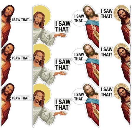 20 stk Jesus Stickers til Bil Jesus Dekaler Sjove Bil Stickers Dekorative Bil Stickers