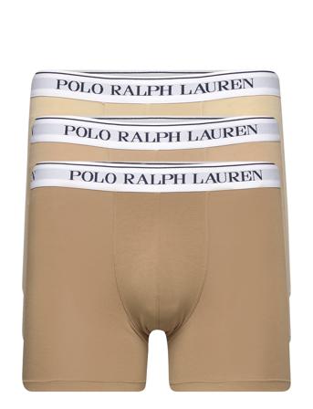 Stretch Cotton Boxer Brief 3-Pack Beige Polo Ralph Lauren Underwear
