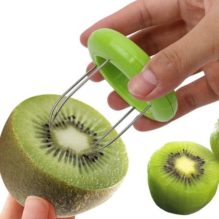 1 kjøkken skreller for frukt og kiwi - Grønn, ZQKLA