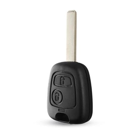 2 Knapps Bilnyckelskal C Till Citroen Svart One Size