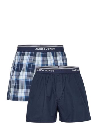 Jacbrent Check Woven 2 Pack Ln Blue Jack & J S