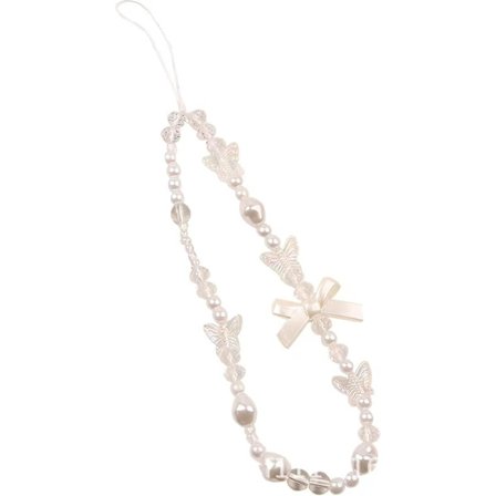 Perlebesat Telefon Lanyard, Anti-tabt Telefonkæde, Mobiltelefon Lanyard, Telefon Smykker, Mobiltelefon Håndledsrem