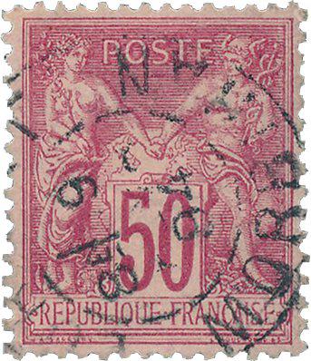 Frankrig 1876 - YT 98 - Stemplet