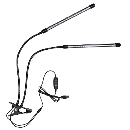 Led Växtlampa För Inomhusodling Svart