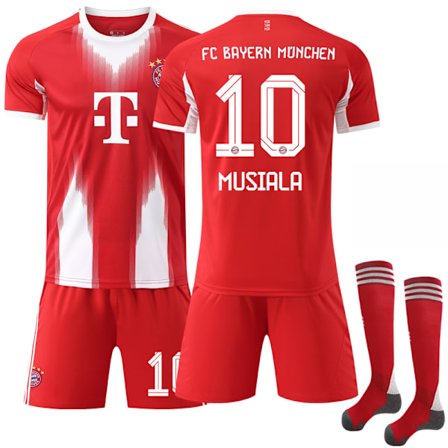 2025-2026 Bayern München Fotballdrakt for barn Nr. 10 Musiala