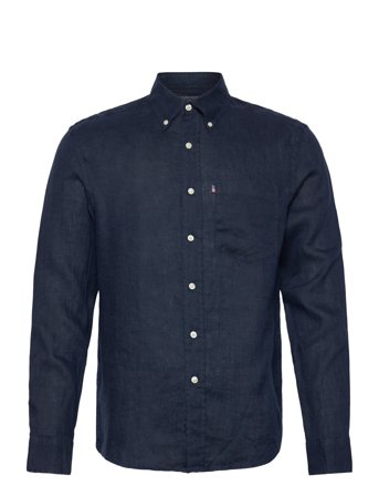 Casual Linen B.d Shirt Navy Lexington Clothing