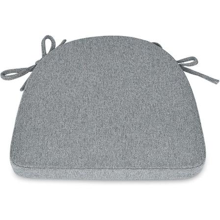 Skridsikker Køkken Spisestuestol Pude Med Bånd, Hukommelsesskum 17" X 16.5"" Stol Sæde Gave"