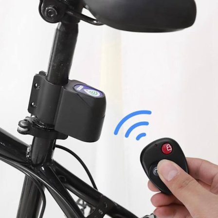Stöldskydd Cykellås Säkerhet Trådlös Fjärrkontroll Cykelalarm-XID