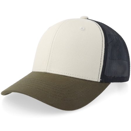 Equip - White trucker Czapka Z Daszkiem - Ivory/Forest/Black Trucker @ Hatstore