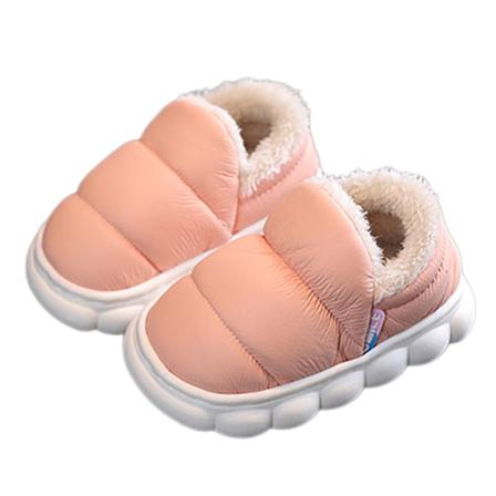 Barnlägenheter Plyschfodrade Varma Skor Stängd Tå Mysig Hemtofflor